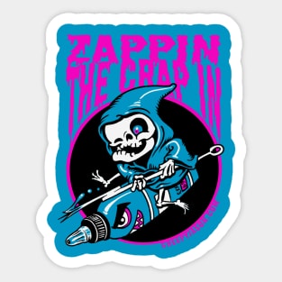 zappin the crap in; color reaper Sticker